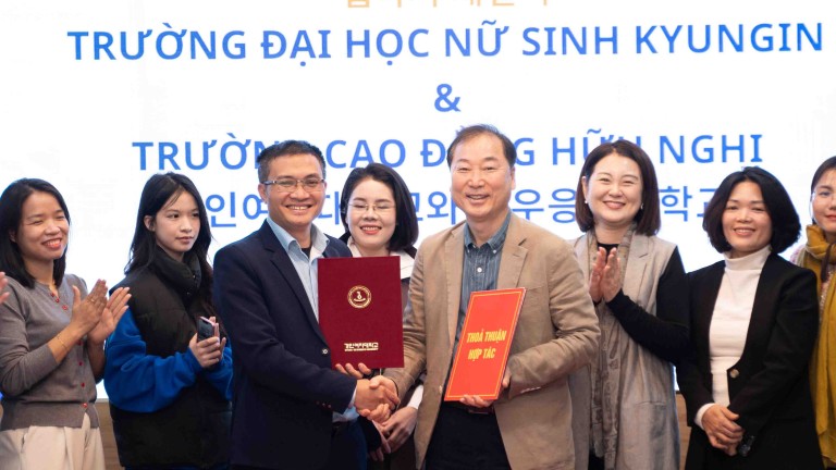 Tăng cường hội nhập giáo dục quốc tế qua hợp tác giữa Cao đẳng Hữu Nghị và Đại học Nữ sinh Kyungin